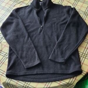 Patagonia Capilene Men's Fleece Black 1/4 Zip Sweater Pull Over Size M Medium